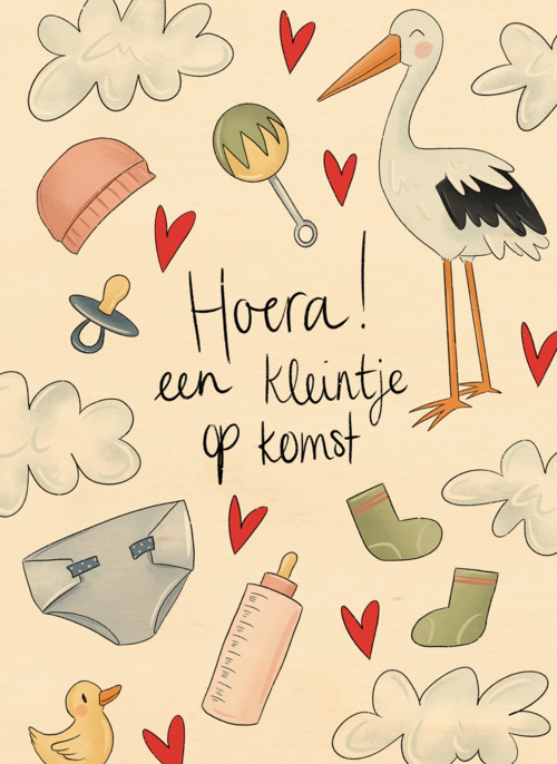Houten Kaart Zwangerschap Felicitatie | Houten Kaart Hallmark | Zwangerschap Felicitatie | Felicitatiekaart Zwangerschap
