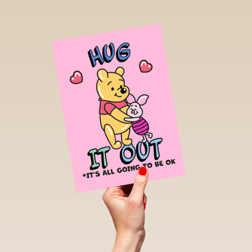Sterkte kaart Winnie de Poeh hug it out