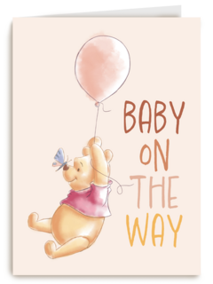 Baby on the way met Winnie the Pooh
