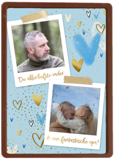 De allerliefste vader en fantatische opa fotokaart