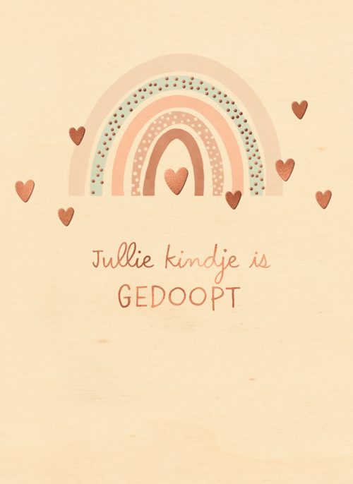 Gefeliciteerd jullie kindje is gedoopt