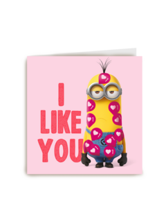 Minions Valentijnskaart I like you