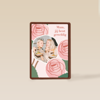Mam jij bent geweldig fotokaart