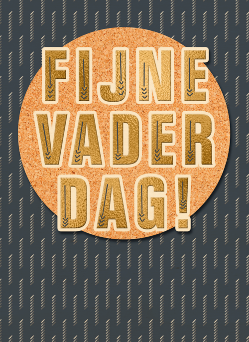 Houten Kaart Vaderdag | Hallmark | Houten Kaart Hallmark | Vaderdag | Vaderdag Kaart Klassiek Patroon Fijne Vaderdag