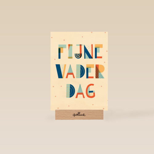 Vaderdag kaart stijlvol designs