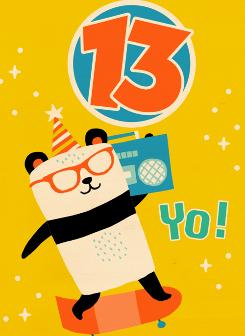 Panda met Boombox 13 jaar