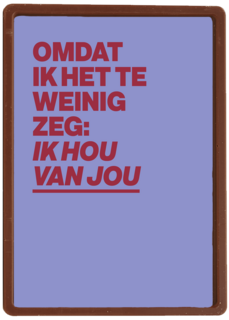 liefde kaart andc omdat ik het te weinig zeg ik hou van jou