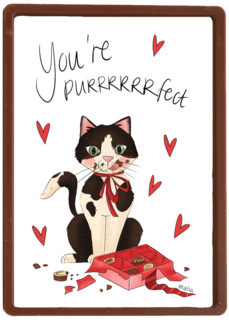 Valentine You are purrfect Matia