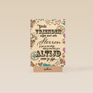 goede vrienden zijn net sterren