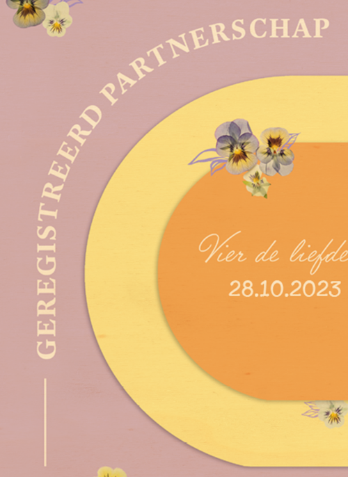 Houten Kaart Geregistreerd Partnerschap | Houten Kaart Hallmark | Geregistreerd Partnerschap | Vier De Liefde Met Deze Hippe Kaart Met