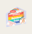 Eat My Socks Kids Rainbow Cake Sokken