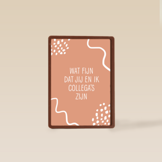 Bedankt kaart thuiswerken wat fijn dat jij en ik collegas zijn