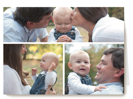dubbele fotokaart liggende foto twee kleine foto