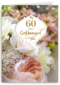 Huwelijkskaart 60 jaar getrouwd bloemen