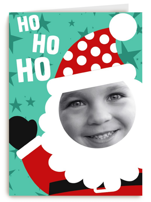 hohoho grappige fotokaart kids