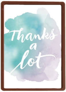 thanks a lot watercolor