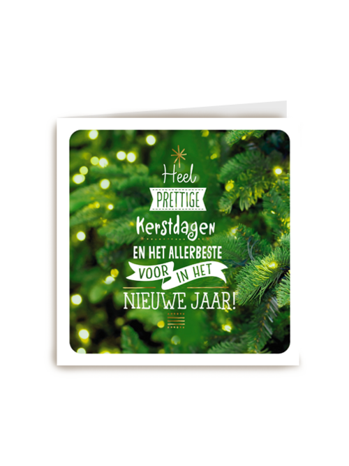 Kerstkaart zakelijk heel prettige Kerstdagen