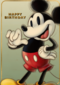 Verjaardagskaart Mickey Mouse klassiek