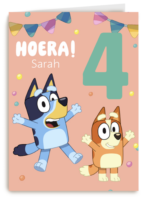 Verjaardagskaart Hallmark | Bluey Bingo Hoera