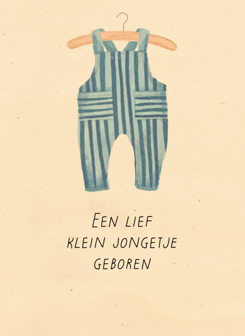 Geboortefelicitatie een lief jongetje
