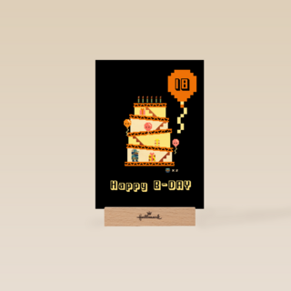8 bit 18de verjaardagskaart