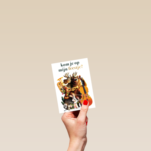 Folio Kom je op mijn feestje uitnodiging