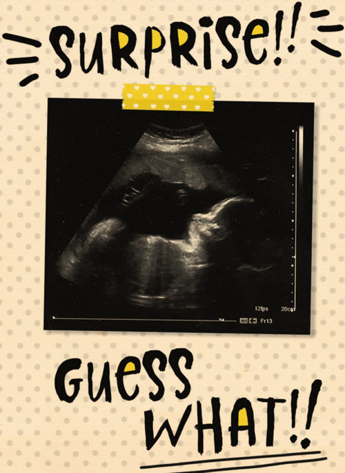 Houten Kaart Zwangerschap Aankondiging | Houten Kaart Hallmark | Zwangerschap Aankondiging | Surprise Guess What