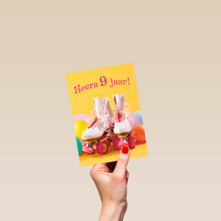 Hoera 9 Jaar rolschaatsen