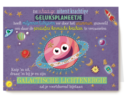 smile kaart geluksplaneetje