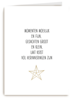 kerstkaart momenten moeilijk