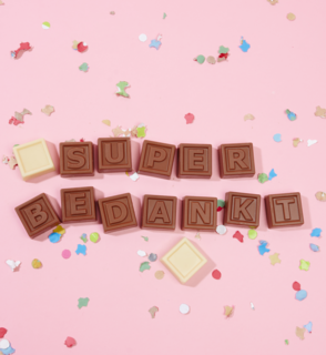 Chocotelegram Super Bedankt