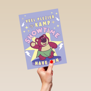Lotso Beer veel plezier op kamp showtime