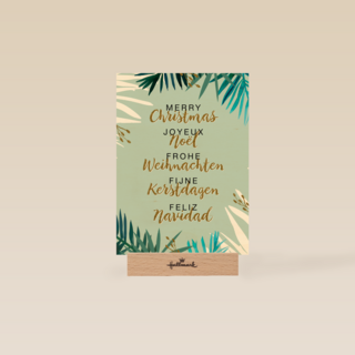 kerstpalmen met glitter