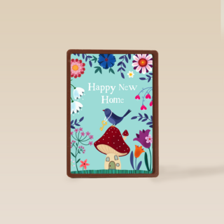 Nieuwe woning kaart Happy new home