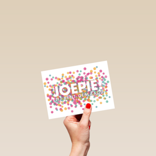 confetti joepie je bent geslaagd en hoeft niet meer te leren
