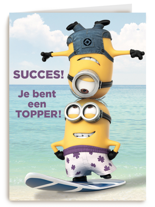 minions succes je bent een topper
