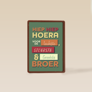 een verjaardagskaart voor een broer