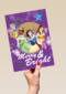 Kerstkaart Disney prinsessen Merry and bright
