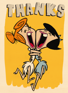 thanks from wilma flintstone and betty rubble