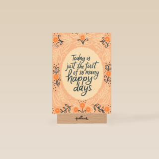 Trouwkaart Engels Today is just the first of so many happy days