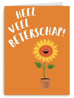 heel veel beterschap zingt de zonnebloem