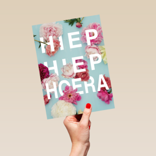 botanical kaart hiep hiep hoera