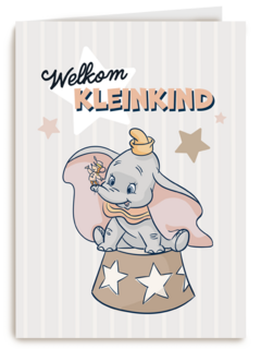 Welkom kleinkind felicitatie met Dombo van Disney