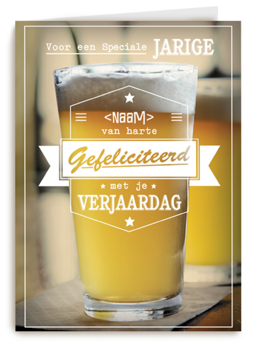 gefeliciteerd verjaardag jarige van harte