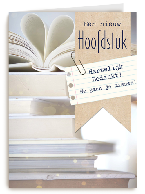 hartelijk bedankt we gaan je missen