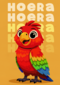 Verjaardag Hoera Papegaai