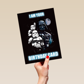 Star Wars Darth Vader I am your birthday card