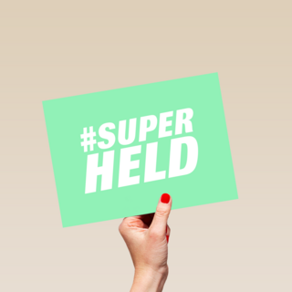 Bedankt kaart thuiswerken superheld