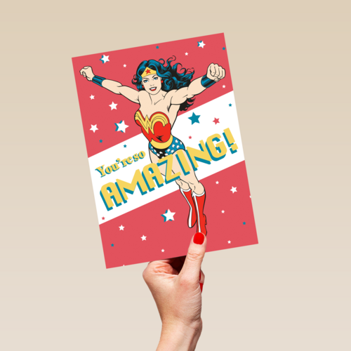 Wonderwoman moederdagkaart