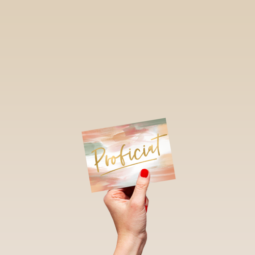 Verjaardagskaart stijlvol Proficiat
